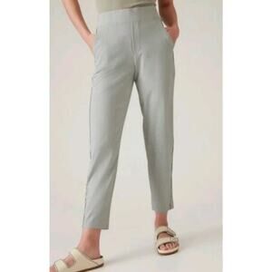 ATHLETA Brooklyn Ankle Pant Size 6 City Stripe Gray